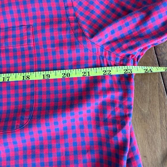 Vineyard Vines Tucker Gingham Classic Fit Button Down Shirt Plaid Red Mens Lrg - Picture 11 of 11